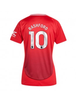 Manchester United Marcus Rashford #10 Zenski Domaci Dres 2024-25 Kratak Rukavima